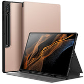 JETech Case for Samsung Galaxy Tab S8 Ultra 14.6-Inch 2022 with S Pen Holder, Slim Folio Stand Protective Tablet Cover, Multi-Angle Viewing (Rose Gold)